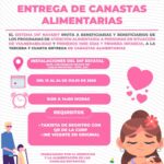 El Sistema DIF Nayarit invita a las y los beneficiarios de los programas Atención Alimentaria a Personas en Situación de Vulnerabilidad y Primeros 1000 Días y Primera Infancia a acudir por la tercera y cuarta entrega de canastas alimentarias.