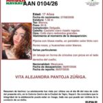Urgente; Ayuda a encontrar a Vita Alejandra Pantoja Zúñiga