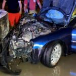 Conductor presuntamente ebrio provoca fuerte accidente en la colonia Oriental de Tepic